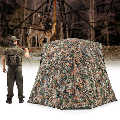 360° One Way See Through Ground Hunting Blind for Deer and Turkey Hunting, Camouflage Tents at Gallery Canada