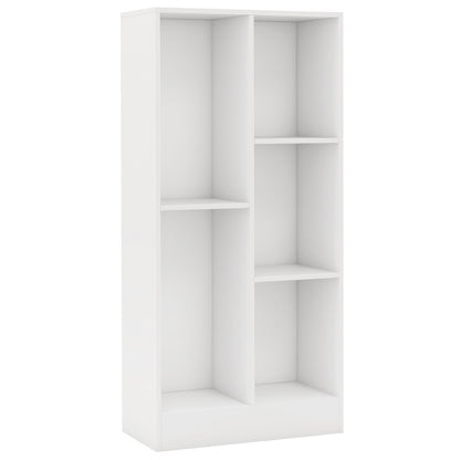 Bibliothèque de sol 5 cubes de 41 pouces, avec kits anti-basculement, blanc