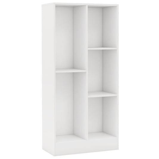 41 Inches 5-Cube Floor Bookcase, With Anti-Tipping Kits, White Bookcases White at Gallery Canada