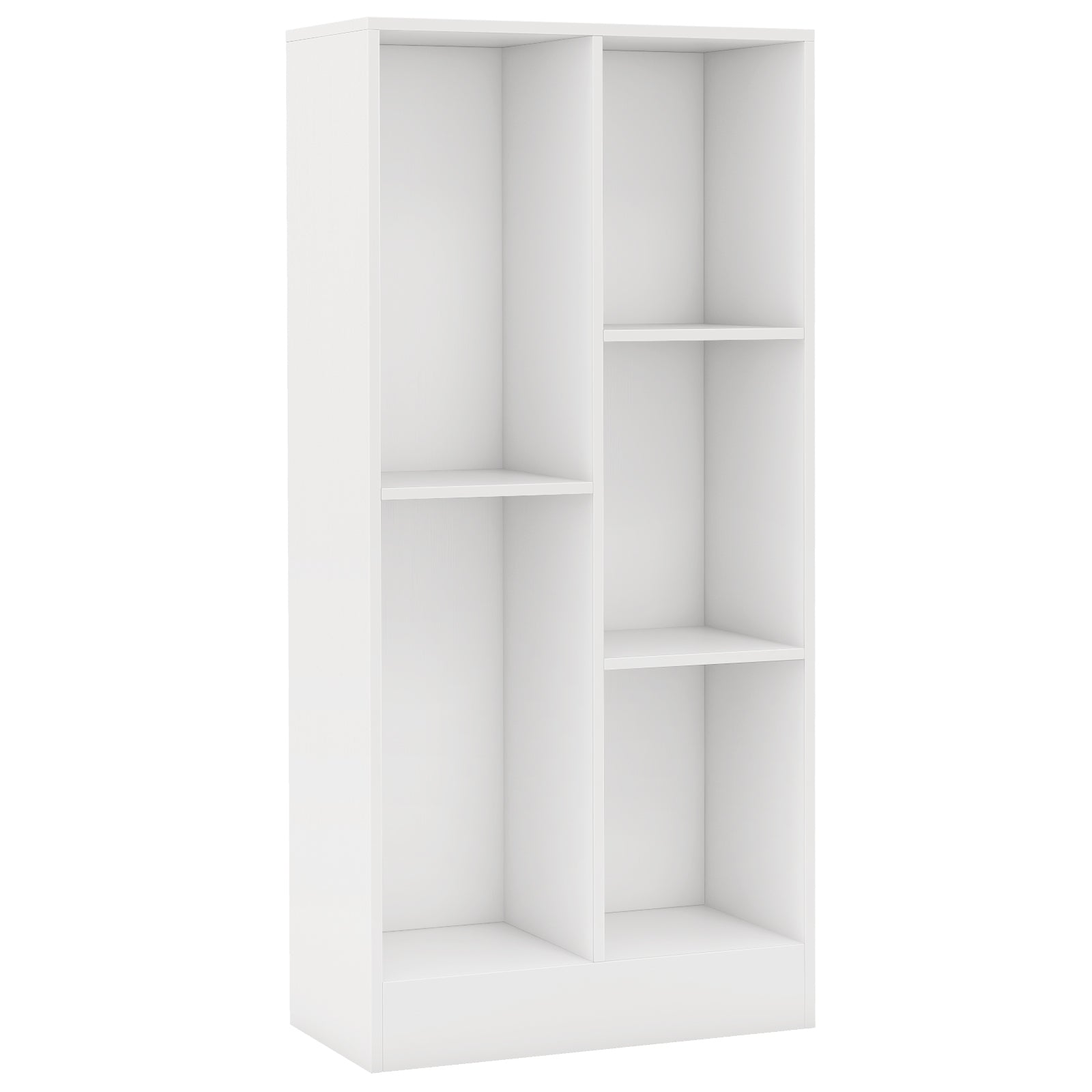 41 Inches 5-Cube Floor Bookcase with 2 Anti-Tipping Kits, White Bookcases White at Gallery Canada