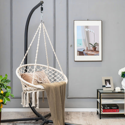 Cushioned Hammock Swing Chair, Beige Hammocks at Gallery Canada