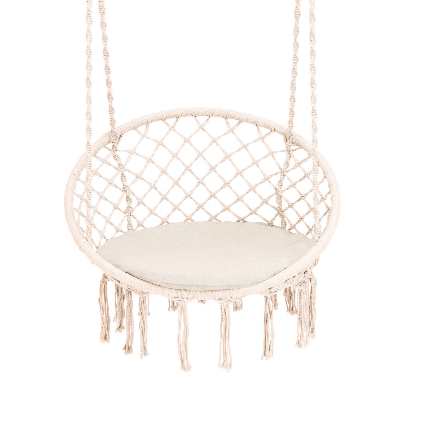 Cushioned Hammock Swing Chair, Beige Hammocks at Gallery Canada
