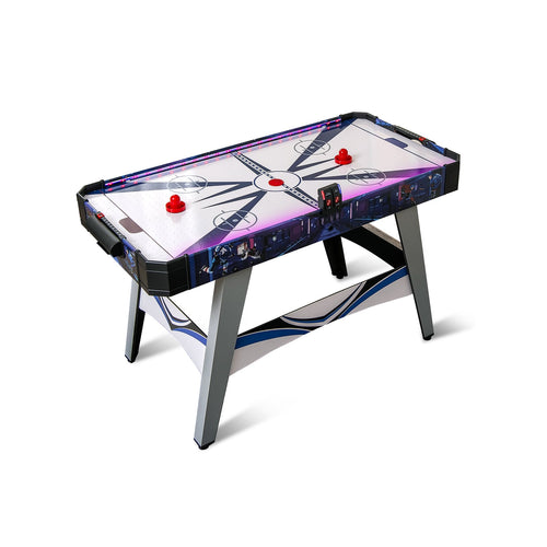 Air Powered Hockey Game Table, 2 Pushers and Pucks, Blue