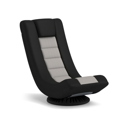 360° Swivel Gaming Chair with 4 Adjustable Position-Black and Gray, Black & Gray Gaming Chairs at Gallery Canada