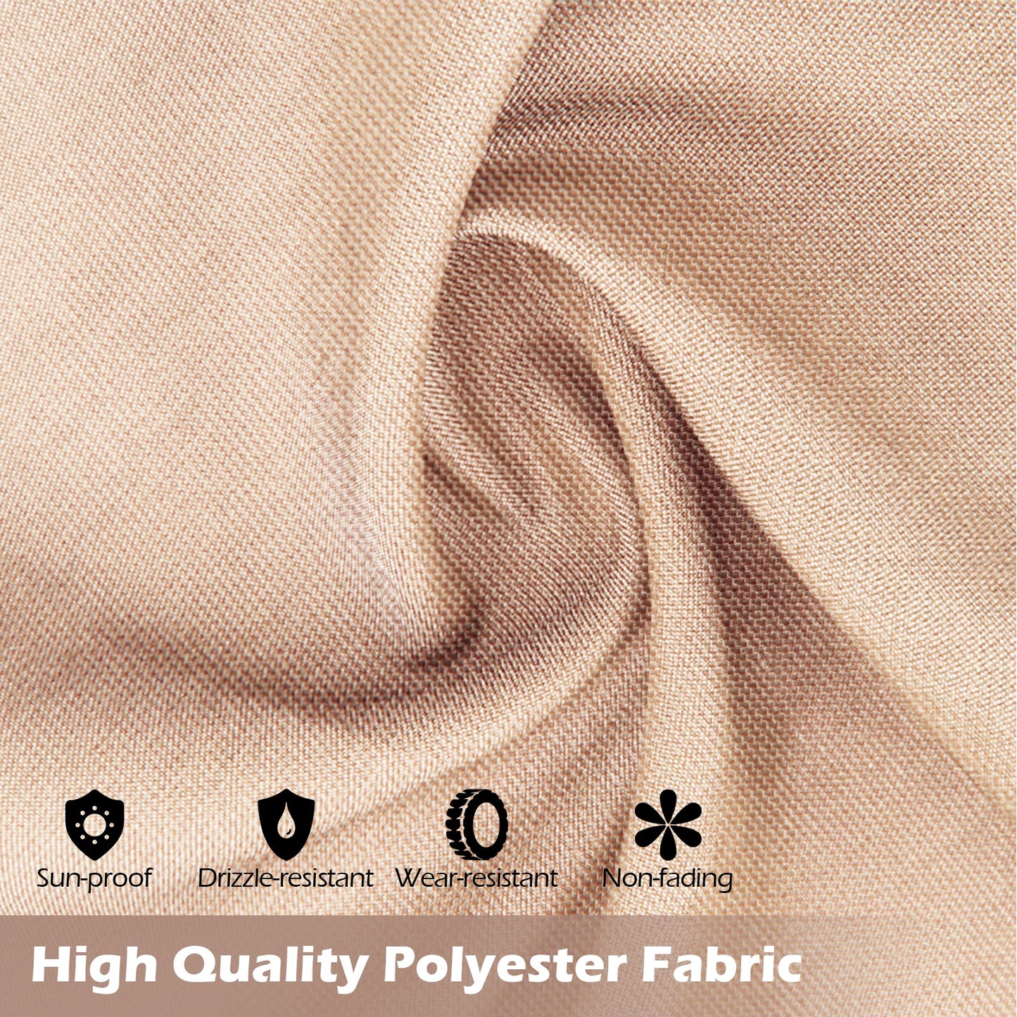 10 x 10 ft Flat Top Pergola with Retractable Canopy for Garden Pool Porch and Backyard, Beige Gazebos at Gallery Canada