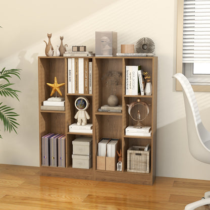 41 Inches 5-Cube Floor Bookcase with 2 Anti-Tipping Kits, Natural Bookcases at Gallery Canada