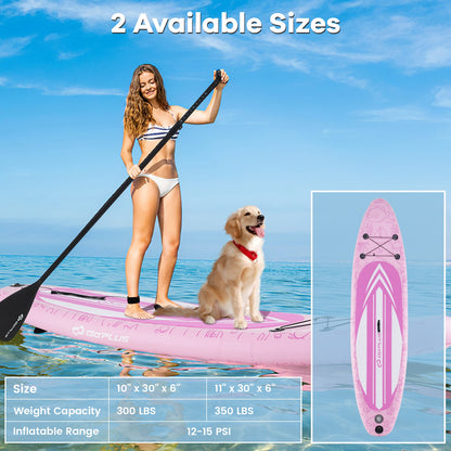 Inflatable Stand up Paddle Board iSUP Board Accessories with 3 Fins and Backpack-S Surfing at Gallery Canada