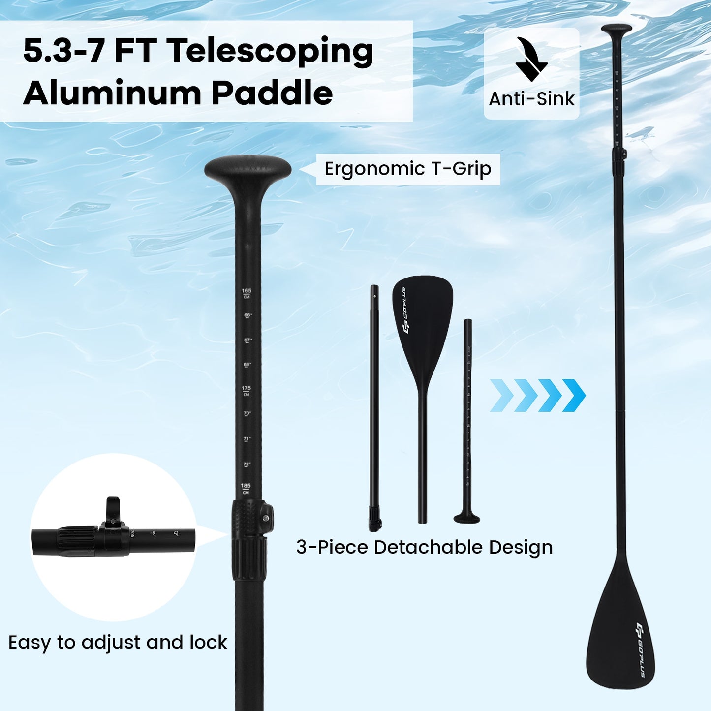 Inflatable Stand up Paddle Board iSUP Board Accessories with 3 Fins and Backpack-S Surfing at Gallery Canada