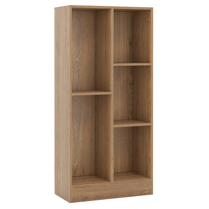 41 Inches 5-Cube Floor Bookcase with 2 Anti-Tipping Kits, Natural Bookcases at Gallery Canada