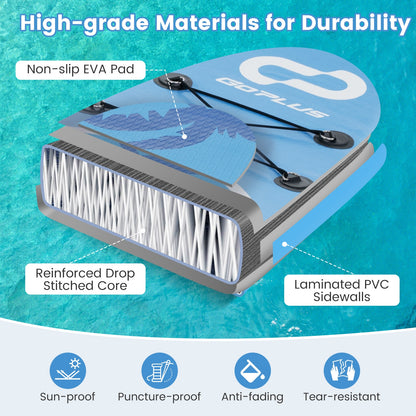 Inflatable Stand Up Paddle Board with Premium SUP Accessories-S, Blue Surfing at Gallery Canada