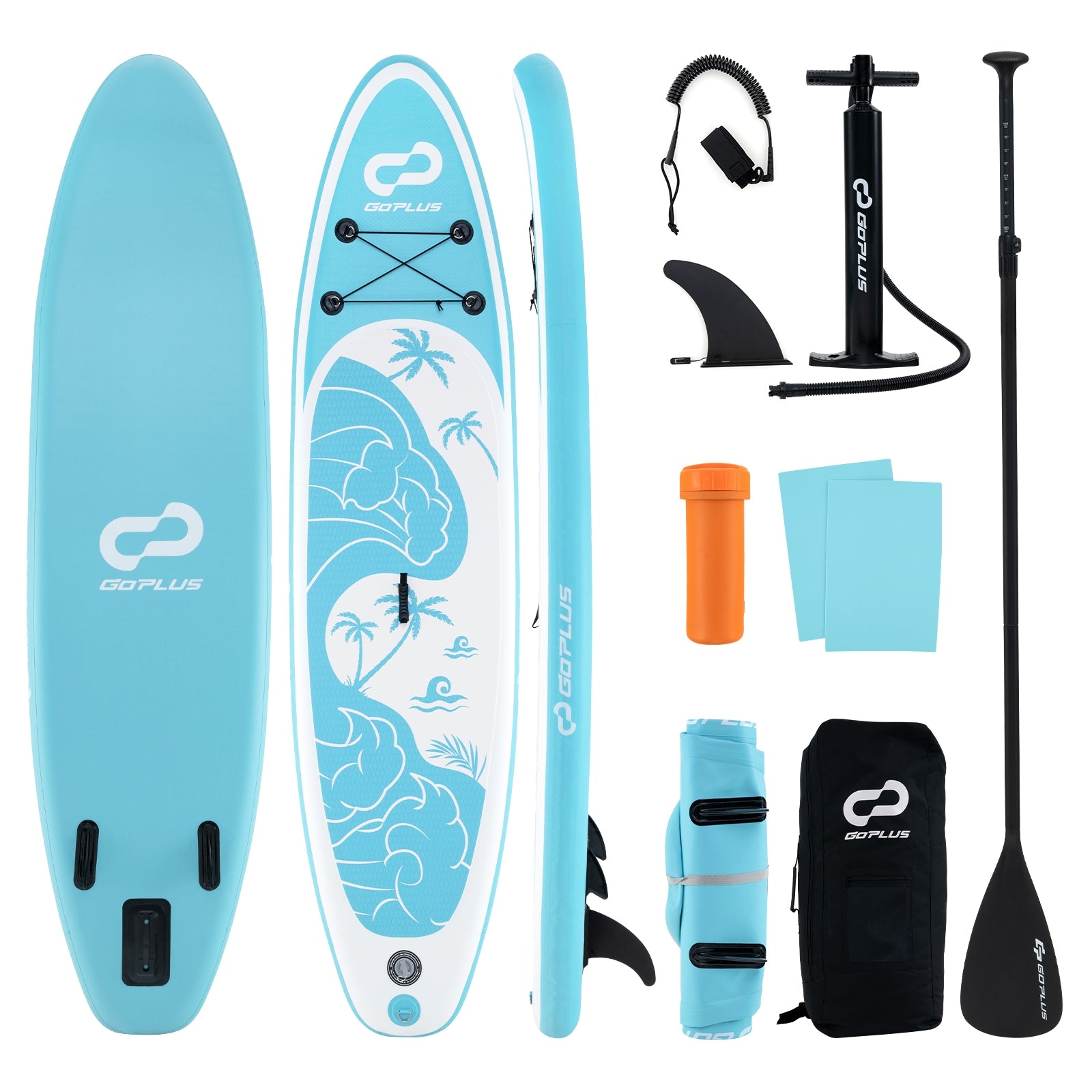 10/11 Feet Inflatable Stand Up Paddle Board with Premium SUP Accessories-L Water Sports Large at Gallery Canada