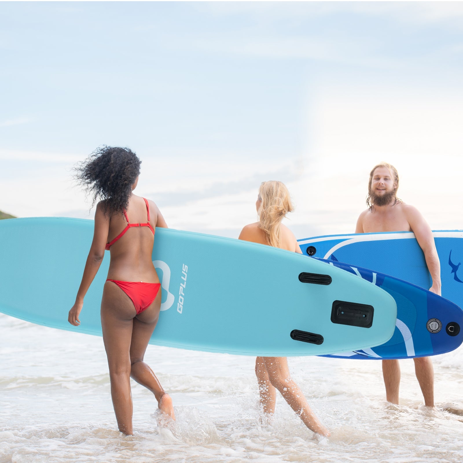 10/11 Feet Inflatable Stand Up Paddle Board with Premium SUP Accessories-L Water Sports at Gallery Canada