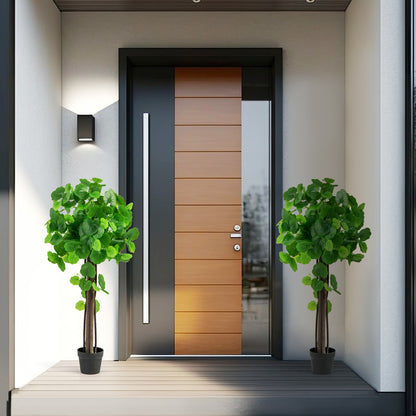 44 Inch Artificial Crabapple Tree with Adjustable Branches for Decor, Green Faux Plants at Gallery Canada