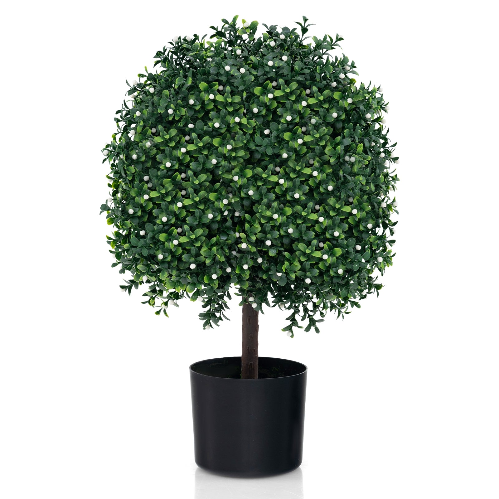 Artificial Boxwood Topiary Ball Tree Faux Bushes Ball Plants with UV Rated Leaves, Green Faux Plants at Gallery Canada