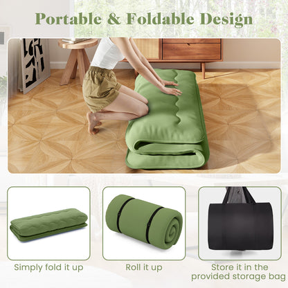 Floor Mattress with Washable Cover and Carry Bag-Queen Size, Green Mattresses at Gallery Canada