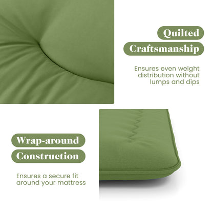 Floor Mattress with Washable Cover and Carry Bag-Queen Size, Green Mattresses at Gallery Canada