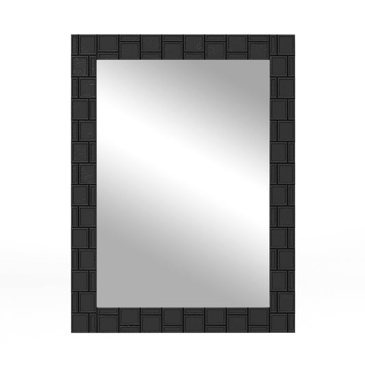 Wood Framed Wall Mirror, Rectangle Vanity Mirror, Black Wall Mirrors Black at Gallery Canada