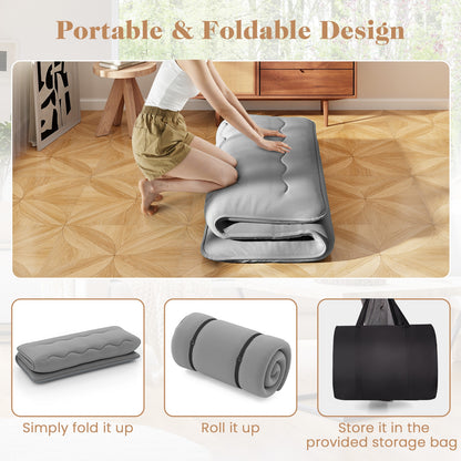 Futon Mattress with Washable Cover and Carry Bag-Full Size, Gray Mattresses at Gallery Canada