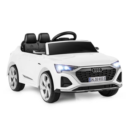 12V Kids Ride on Car Licensed Audi SQ8 with Remote Control and 3 Speeds, White Powered Ride On Toys at Gallery Canada