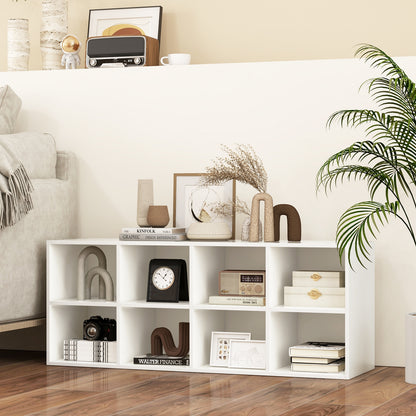 8 Cubbies Shoe Organizer with 500 LBS Weight Capacity, White Shoe Racks & Storage Benches at Gallery Canada