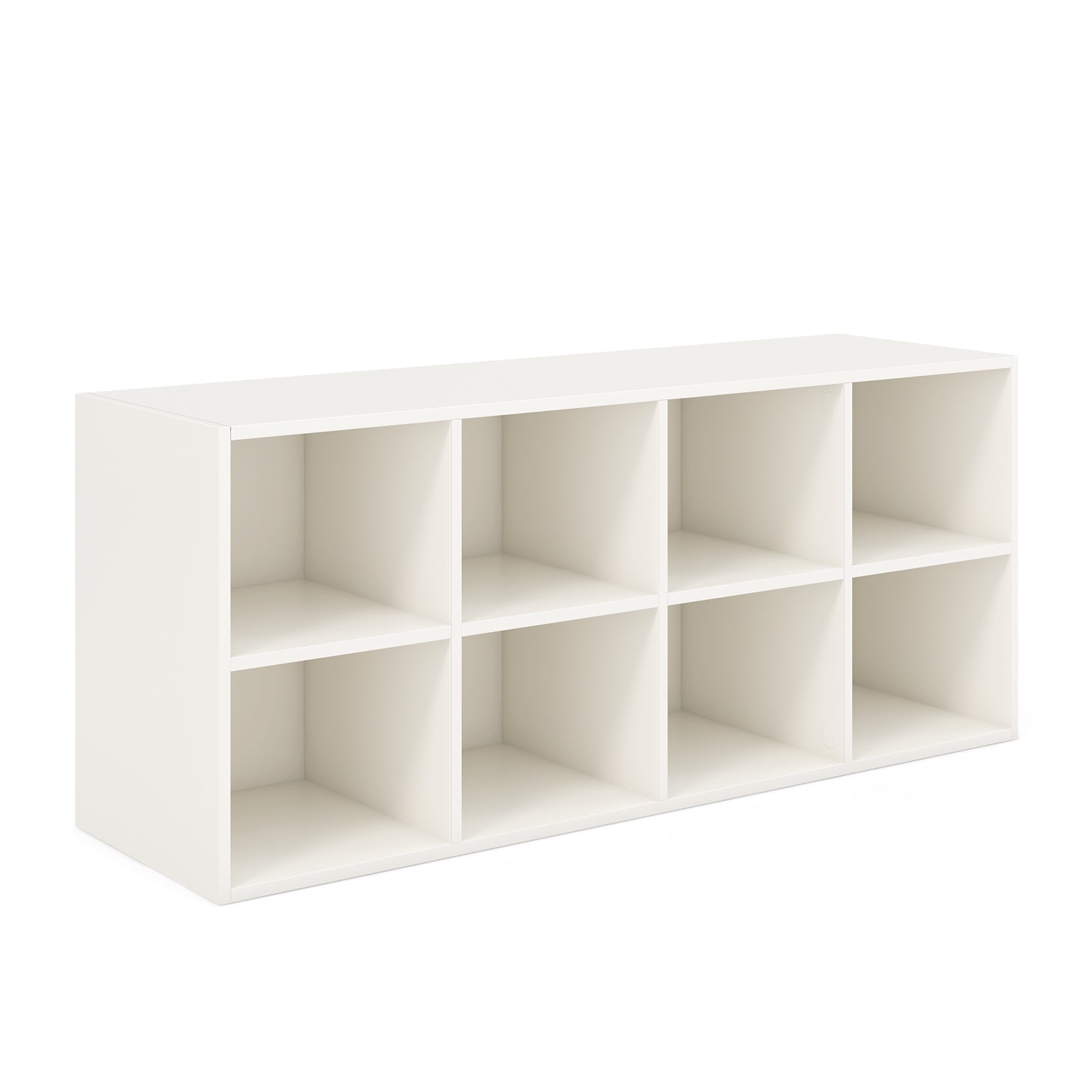 8 Cubbies Shoe Organizer, 500 LBS Weight Capacity, White Shoe Racks & Storage Benches at Gallery Canada