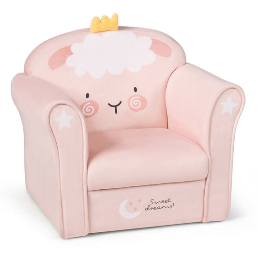 Kids Lamb Sofa Children Armrest Couch, Pink - Gallery Canada