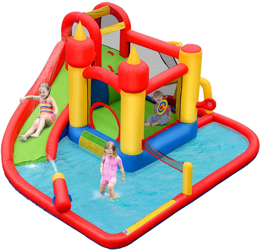 Inflatable Water Slide Bounce House, Without Blower, Black Bounce House Black at Gallery Canada