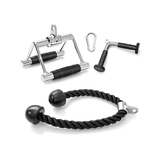 3-Piece Cable Machine Attachment Set for Home Gym - Gallery Canada