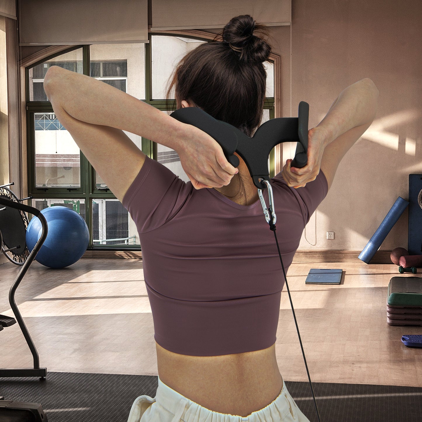 LAT Pulldown Attachment Set for Home Gym Fitness Weights Accessories at Gallery Canada