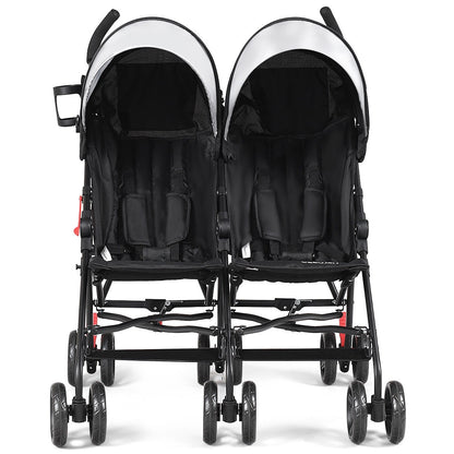 Foldable Twin Baby Double Stroller Ultralight Umbrella Kids Stroller, Black Baby Strollers at Gallery Canada