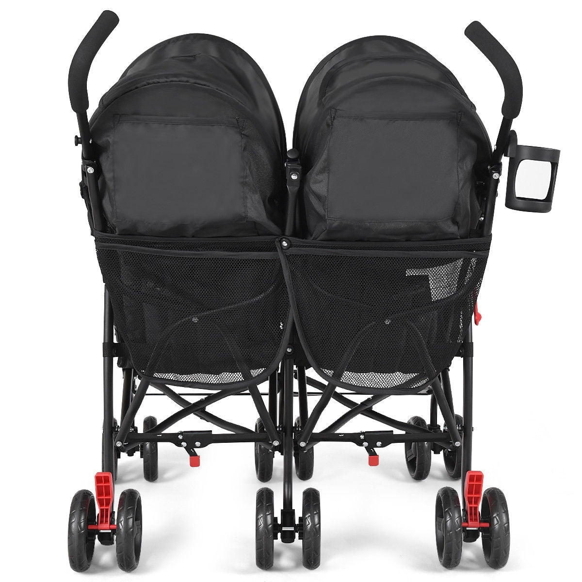 Foldable Twin Baby Double Stroller Ultralight Umbrella Kids Stroller, Black Baby Strollers at Gallery Canada