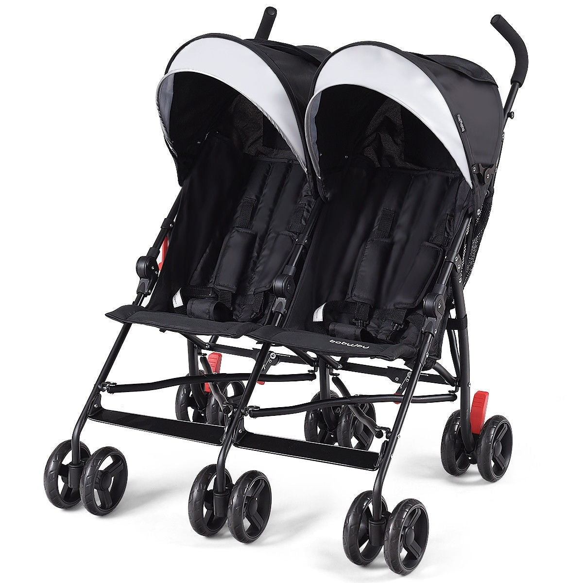 Foldable Twin Baby Double Stroller Ultralight Umbrella Kids Stroller, Black Baby Strollers at Gallery Canada