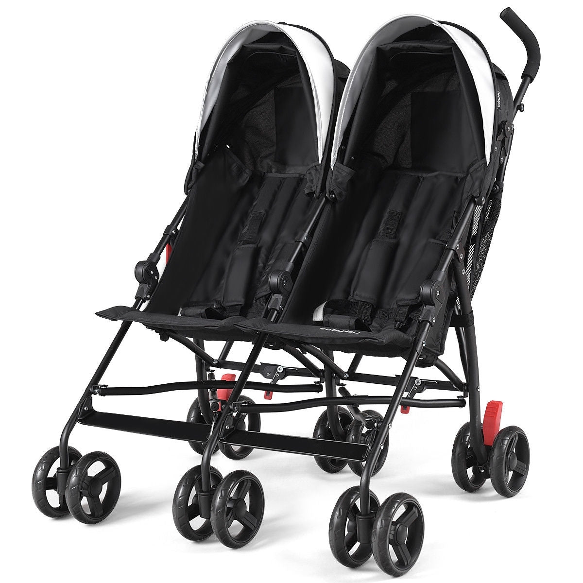 Foldable Twin Baby Double Stroller Ultralight Umbrella Kids Stroller, Black Baby Strollers at Gallery Canada
