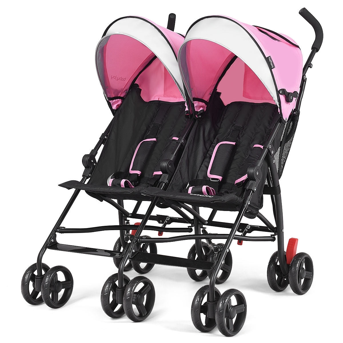 Foldable Twin Baby Double Stroller Ultralight Umbrella Kids Stroller, Pink Baby Strollers at Gallery Canada