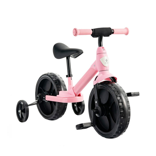 4-in-1 Kids Training Bike Toddler Tricycle with Training Wheels and  Pedals, Pink - Gallery Canada