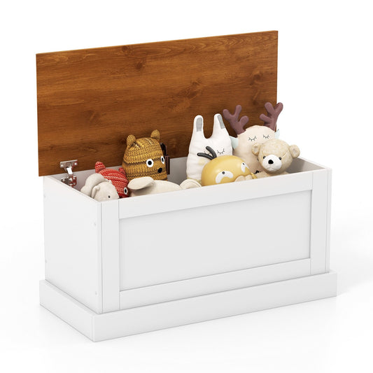 Large Storage Chest with Safety Metal Hinge, White - Gallery Canada