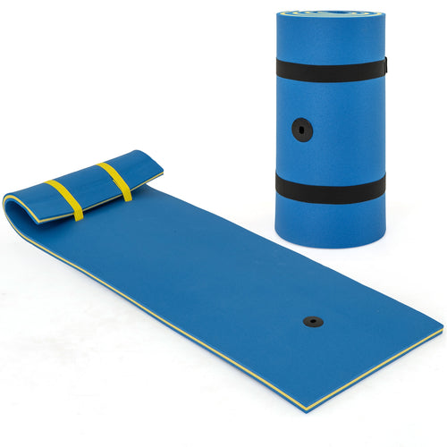 7 Inches x 2 Inches Water Mat, Safety Tether and Pillow Design, Blue