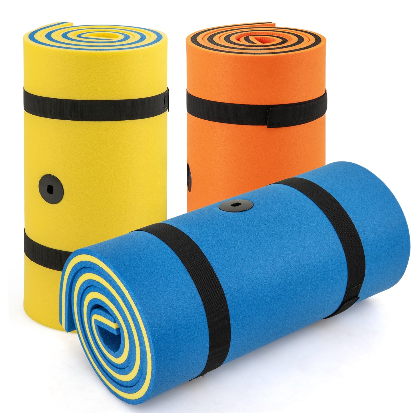 7 Inches x 2 Inches Water Mat with Safety Tether and Pillow Design for Lake and Pool, Blue Swimming at Gallery Canada