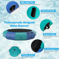Thumbnail for 10 Feet Inflatable Splash Padded Water Bouncer Trampoline - Gallery View 9 of 11