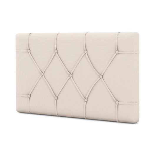 Upholstered Headboard for Twin Size Bed with Fabric Upholstery, Beige - Gallery Canada