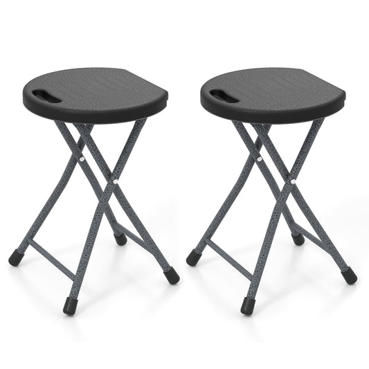 Folding Stool with Built-in Handle for Adults-2 Pieces