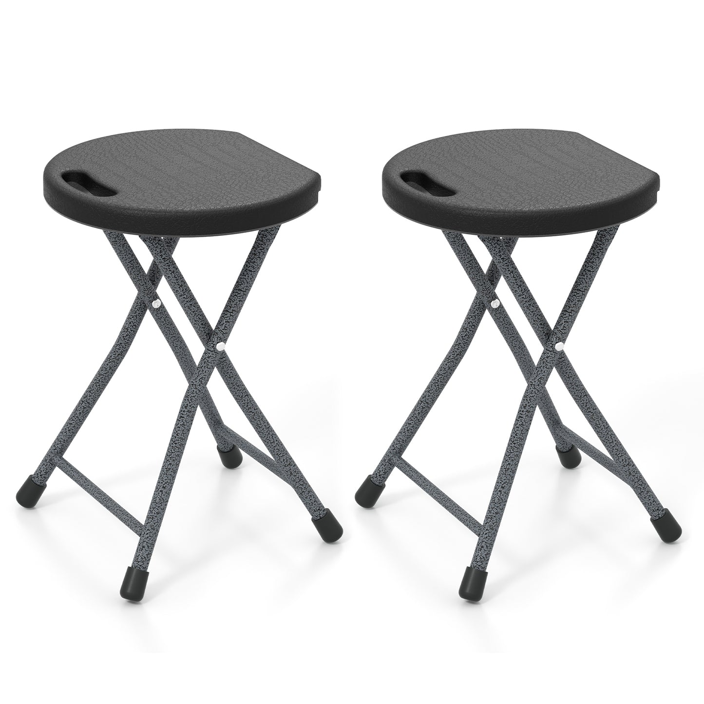Folding Stool with Built-in Handle for Adults-2 Pieces Camping Furniture at Gallery Canada