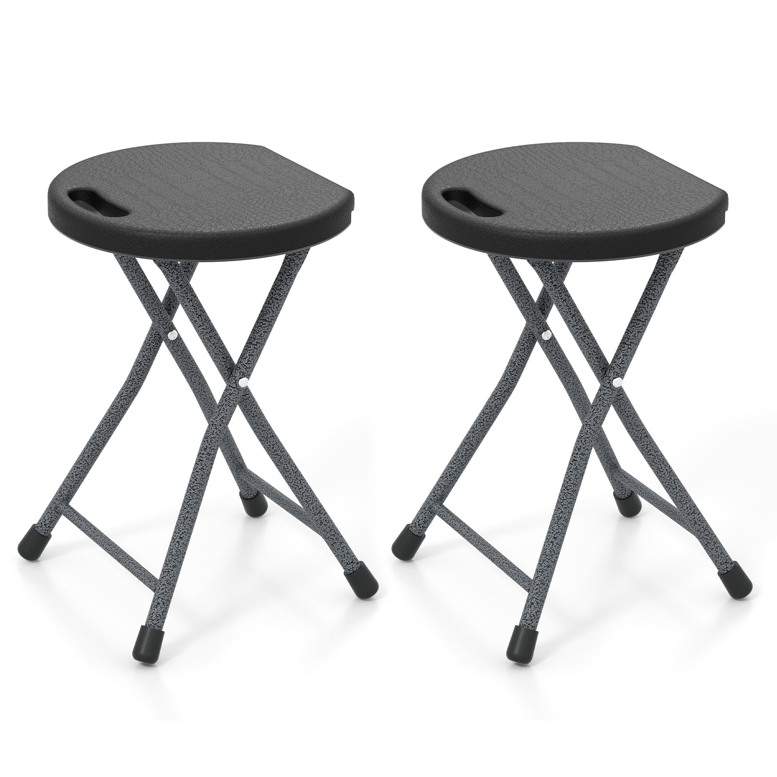 Folding Stool with Built-in Handle for Adults-2 Pieces Camping Furniture at Gallery Canada