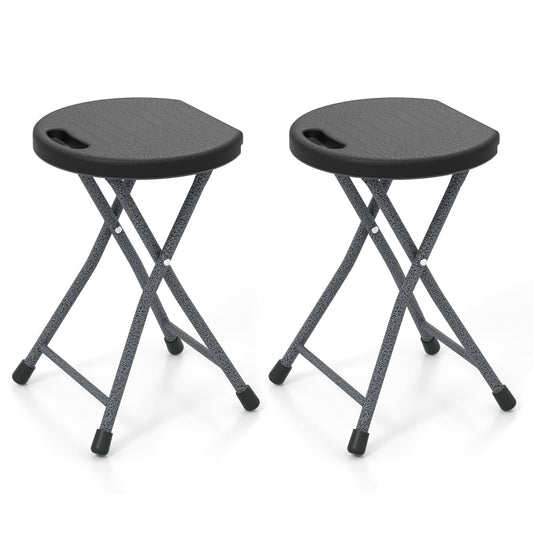 Folding Stool With Built-In Handle, 2 Pieces