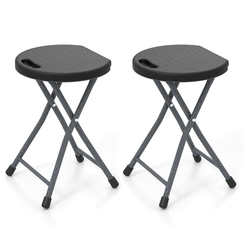 Folding Stool With Built-In Handle, 2 Pieces