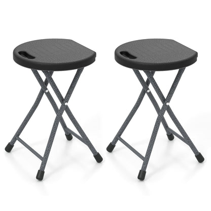 Folding Stool With Built-In Handle, 2 Pieces
