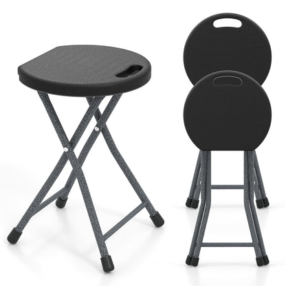 Folding Stool with Built-in Handle for Adults-2 Pieces Camping Furniture at Gallery Canada