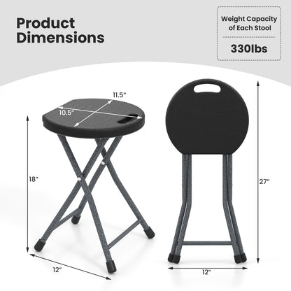 Folding Stool with Built-in Handle for Adults-1 Piece Camping Furniture at Gallery Canada
