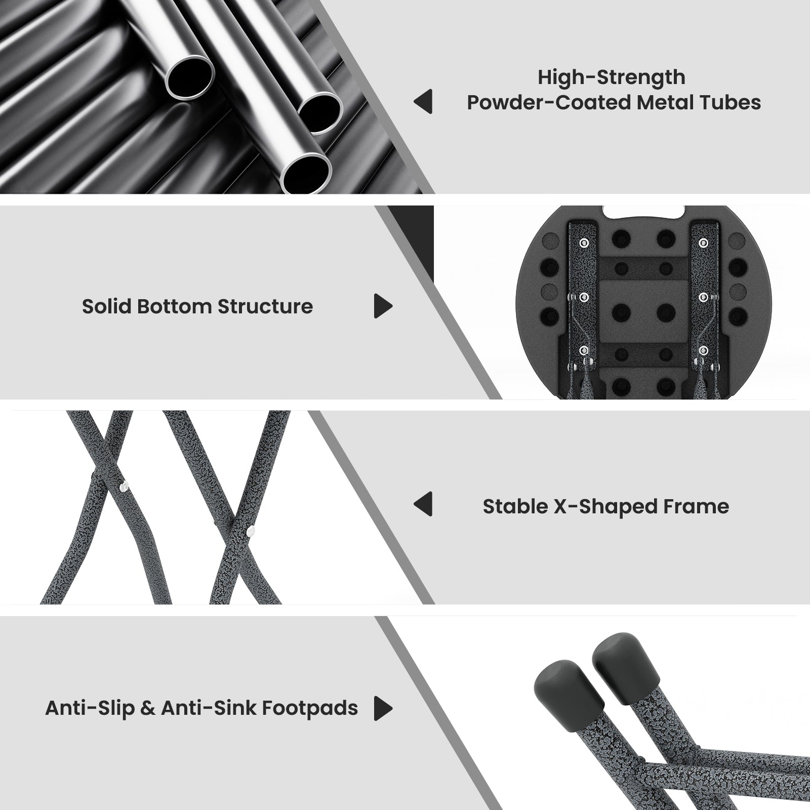 Folding Stool with Built-in Handle for Adults-1 Piece Camping Furniture at Gallery Canada