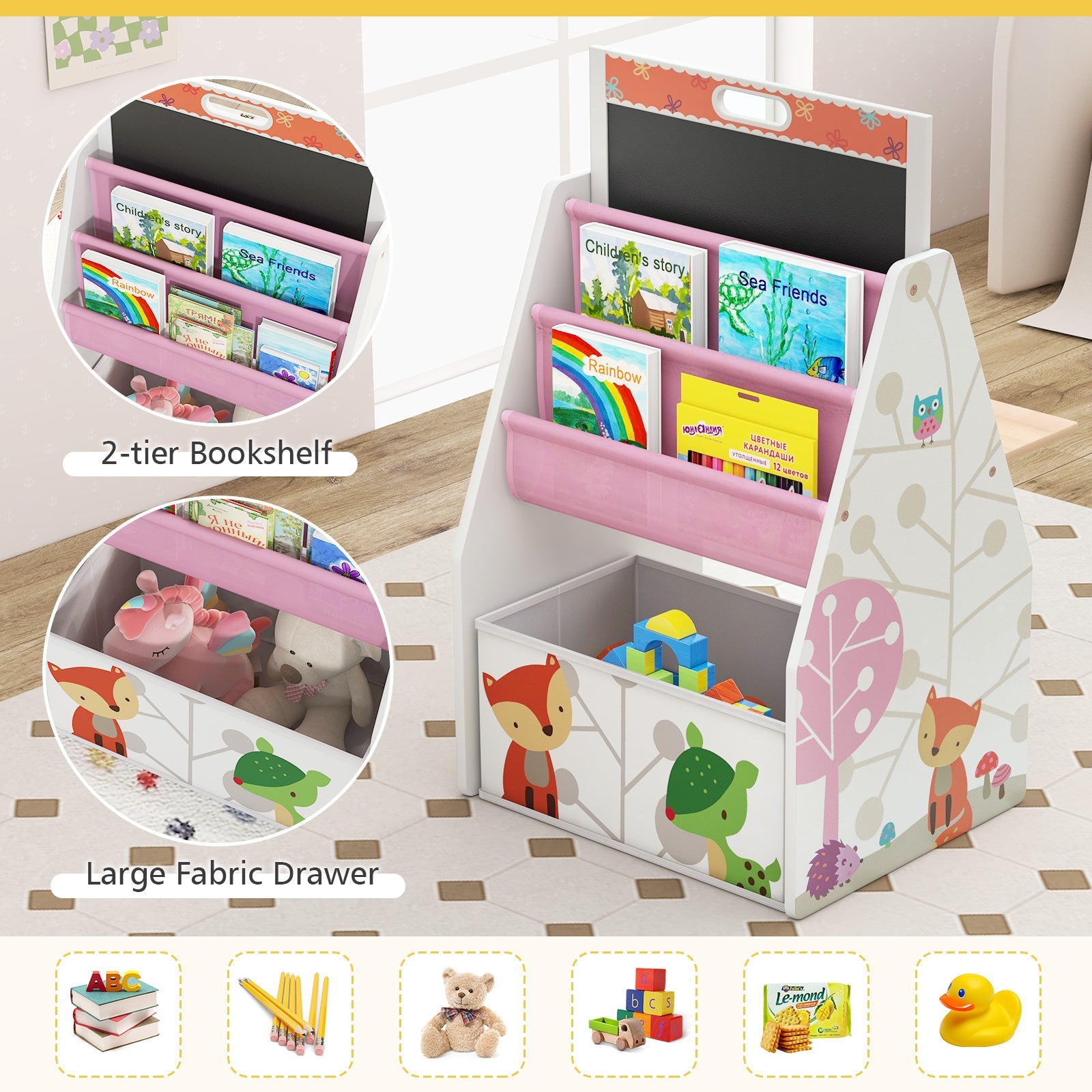 3 in 1 Kids Easel and Play Station Convertible with Chair and Storage Bins, White Art Easels at Gallery Canada